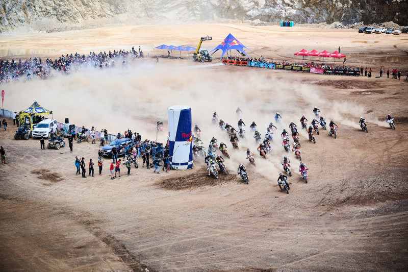 Participants perform during the Red Bull Erzbergrodeo in Eisenerz, Austria on June 7, 2026. // Philipp Carl Riedl / Red Bull Content Pool // SI202606070486 // Usage for editorial use only //