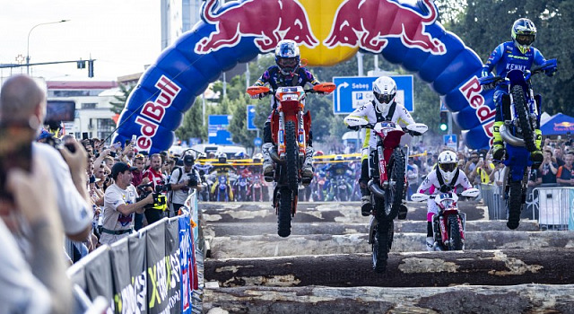Competitor seen during the prolog of Red Bull Romaniacs in Sibiu, Romania on July 28, 2026.